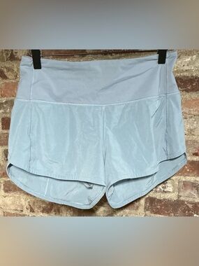 Lululemon Speed Up Blue Lined High-Rise Athletic Shorts